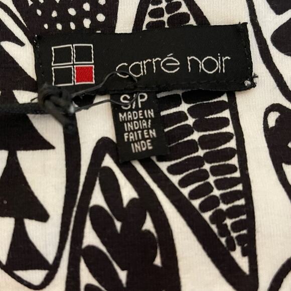 Carre Noir Leaf Dress Sleeveless Sheath Size Petite Small - Picture 3 of 6